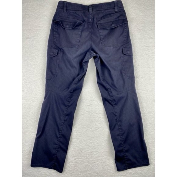 Under Armour UA Pants Mens 32x30 Navy Blue Cargo Storm Tactical Enduro Ripstop - Picture 12 of 12